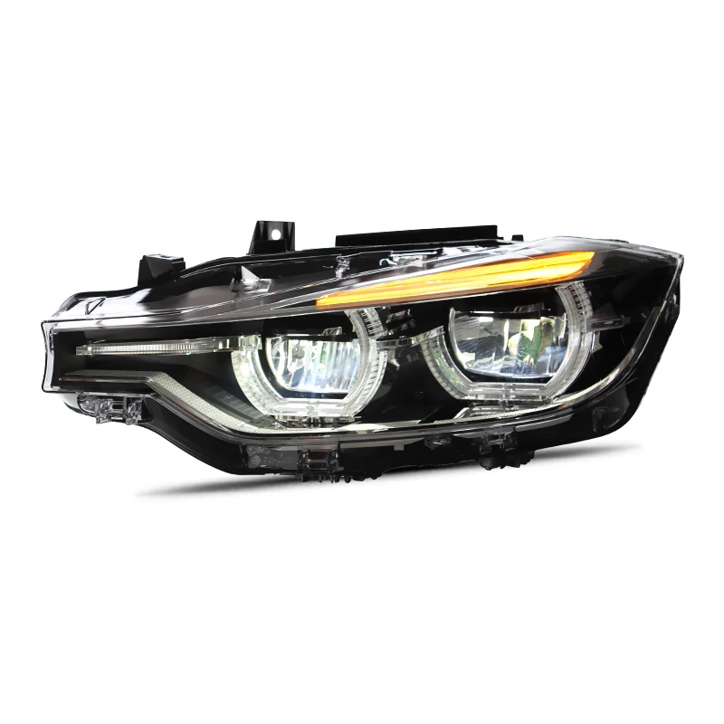 

For LED Angel Eyes Headlight Full For BMW F30 F35 318 320 325 328 330 335 2013-2015 Year Front Lamp Fit AFS Version/Non