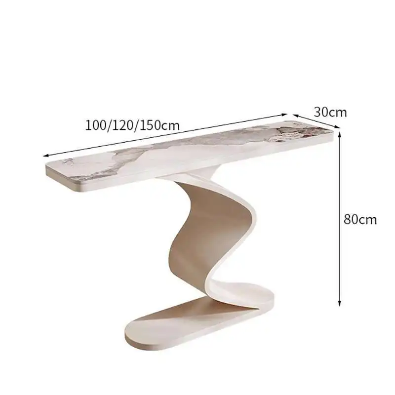 

Glamor Entryway Corner Table Luxury Modern Entrance Designer Corner Table Marble Metal Console Ingresso Living Room Furniture