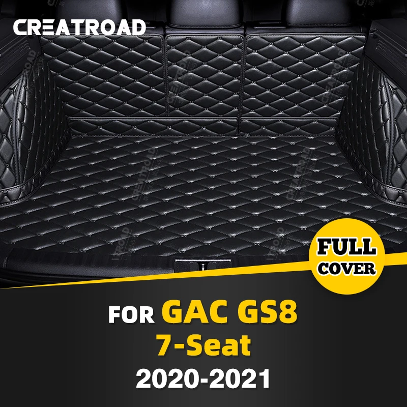 

Auto Full Coverage Trunk Mat For GAC Trumpchi GS8 7-Seat 2020 2021 Car Boot Cover Pad Cargo Liner Interior Protector Accessories