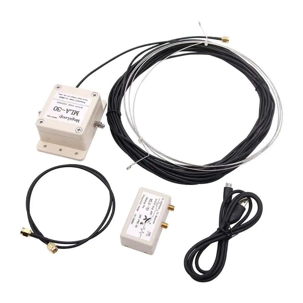 

MLA-30 Active Loop Antenna Active 100KHz-30MHz Receiving Antenna for Medium Wave Shortwave Radio