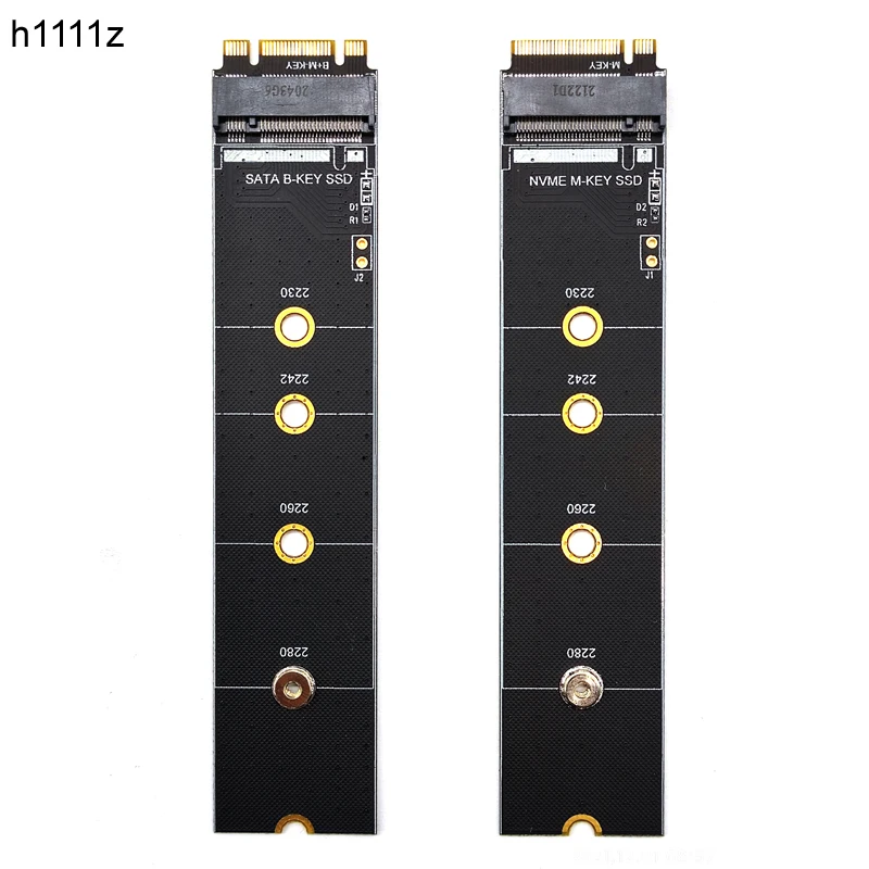 M.2 SATA/NVME PCI-E Protocol SSD Adapter Board Expansion Card B KEY/M KEY Interface Extension Card Gold Finger Test Protect Card