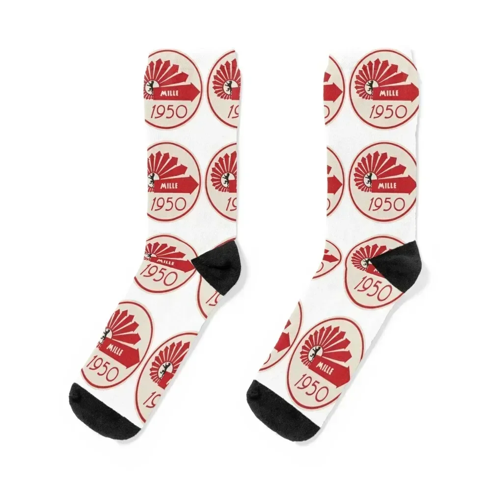 

Mille Miglia 1950 Vintage Racing Socks Children's cotton retro designer brand Socks Men's Women's