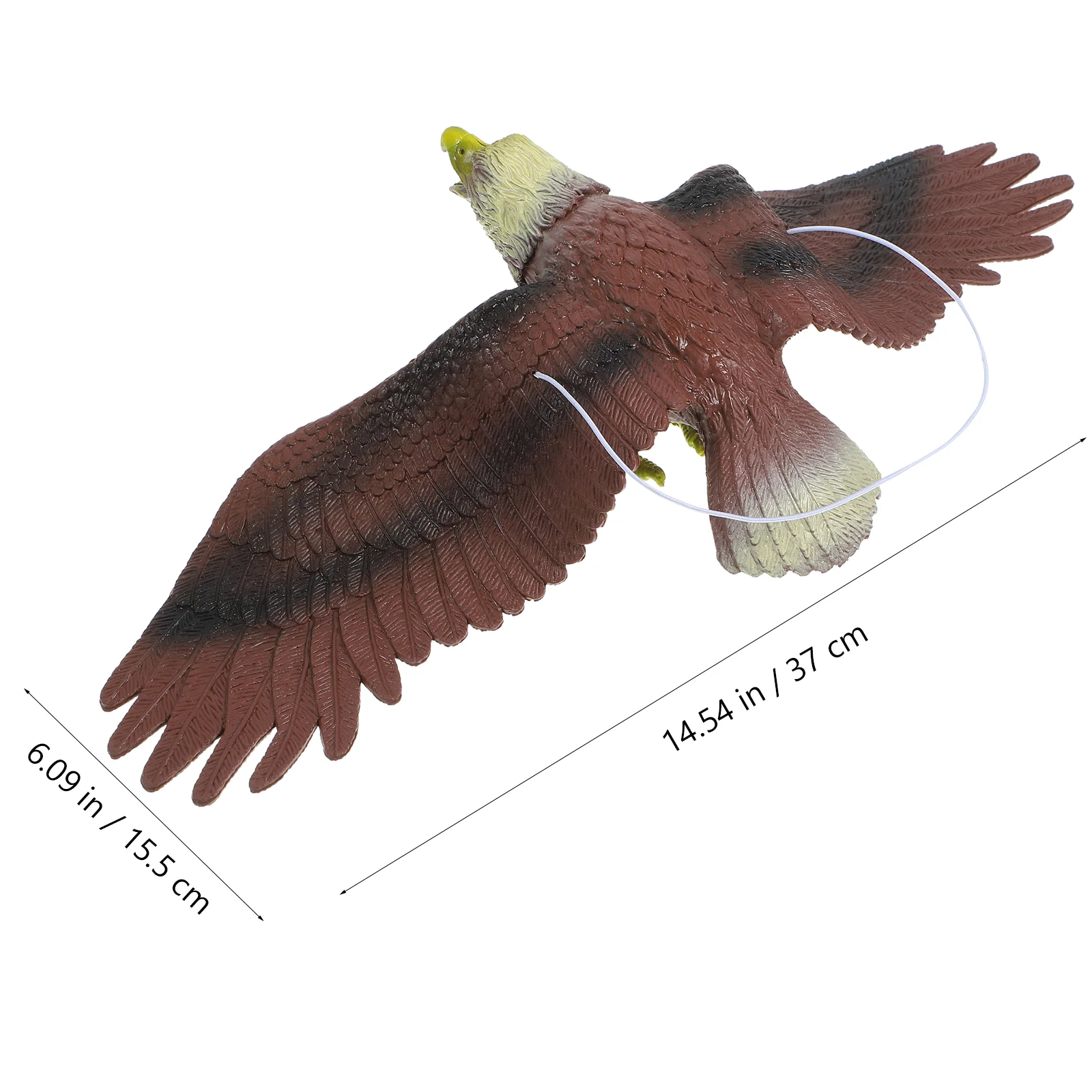 Eagle Pendant Fake Drive Away Birds Decoys to Yard Ornament Pvc Plastic Tree Hanging Decor
