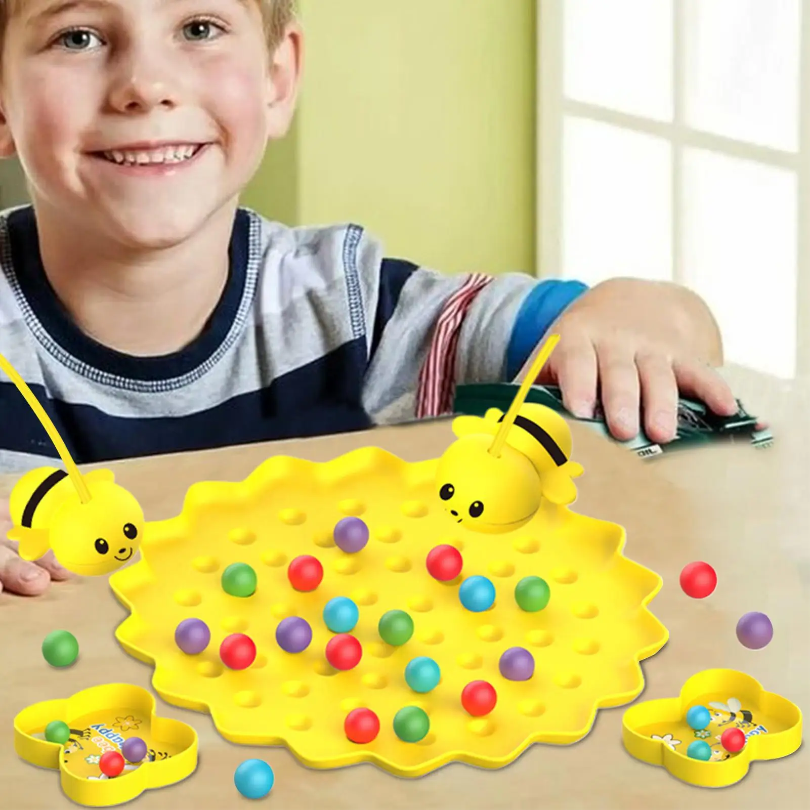 Gioco di pesca per bambini Gioco di pesca con api da tavolo magnetico Gioco educativo interattivo Giocattolo per la casa Giocattoli Ragazza da viaggio Ragazzo