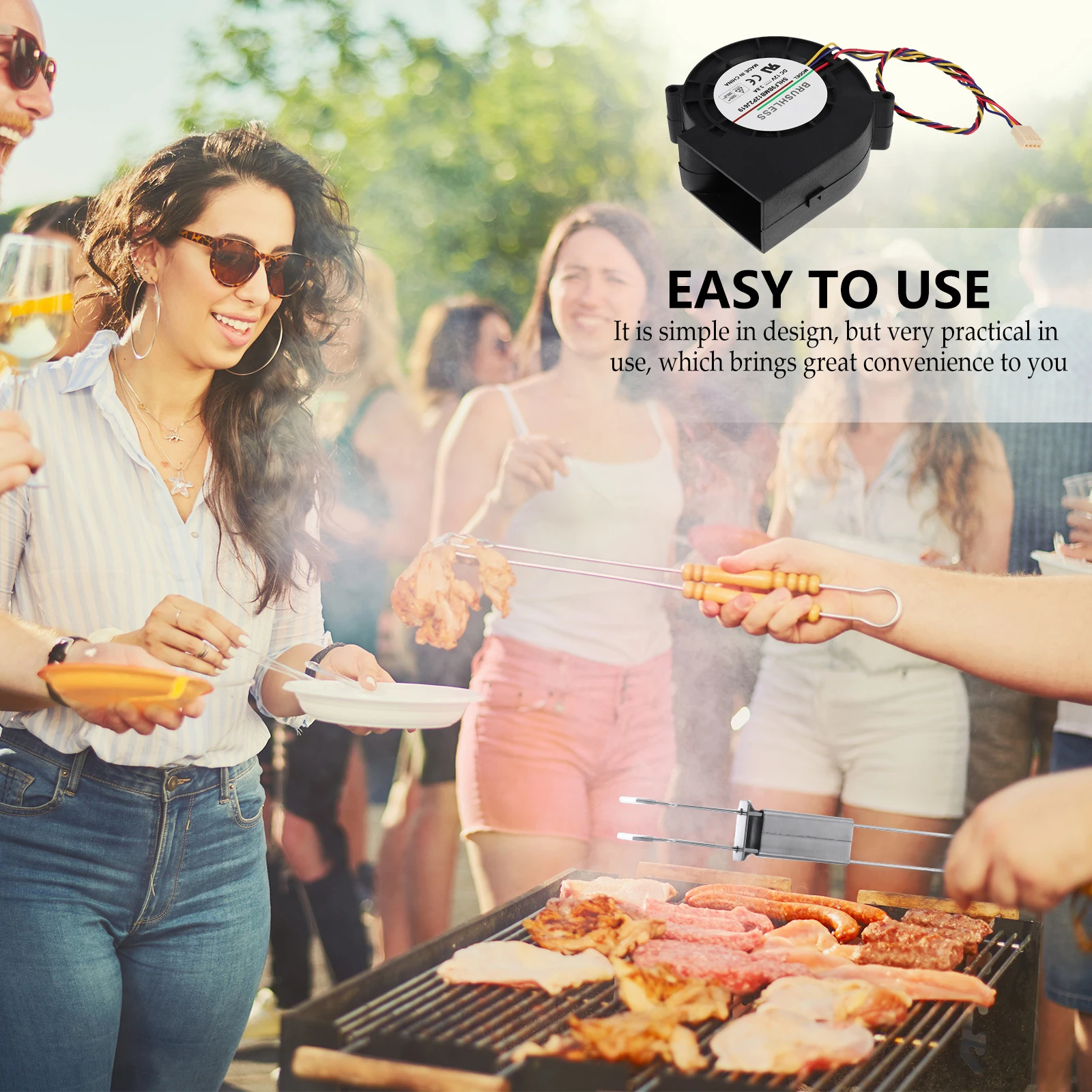 

12 V DC Turbine Blower Oven 12V Fan Grill Furnace Cooler Barbecue Cooling Part