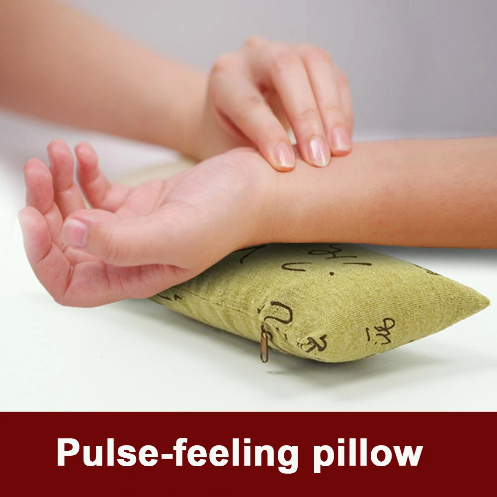 

Cotton and linen fabric TCM traditional Chinese medicine diagnosis pillow cleanable pulse volume blood pressure pillow hand pad