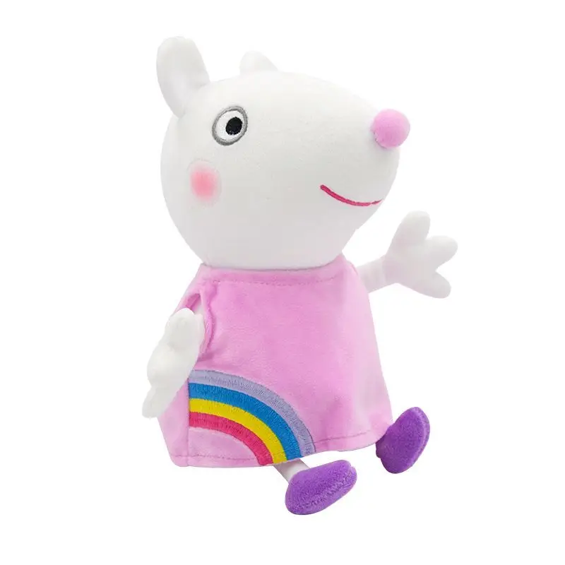 19cm Original Peppa Pig Plush Toys George Good Friend Suxi sheep Cartoon Anime Figure Stuffed Plush Toys Kids Christmas Gift Toy