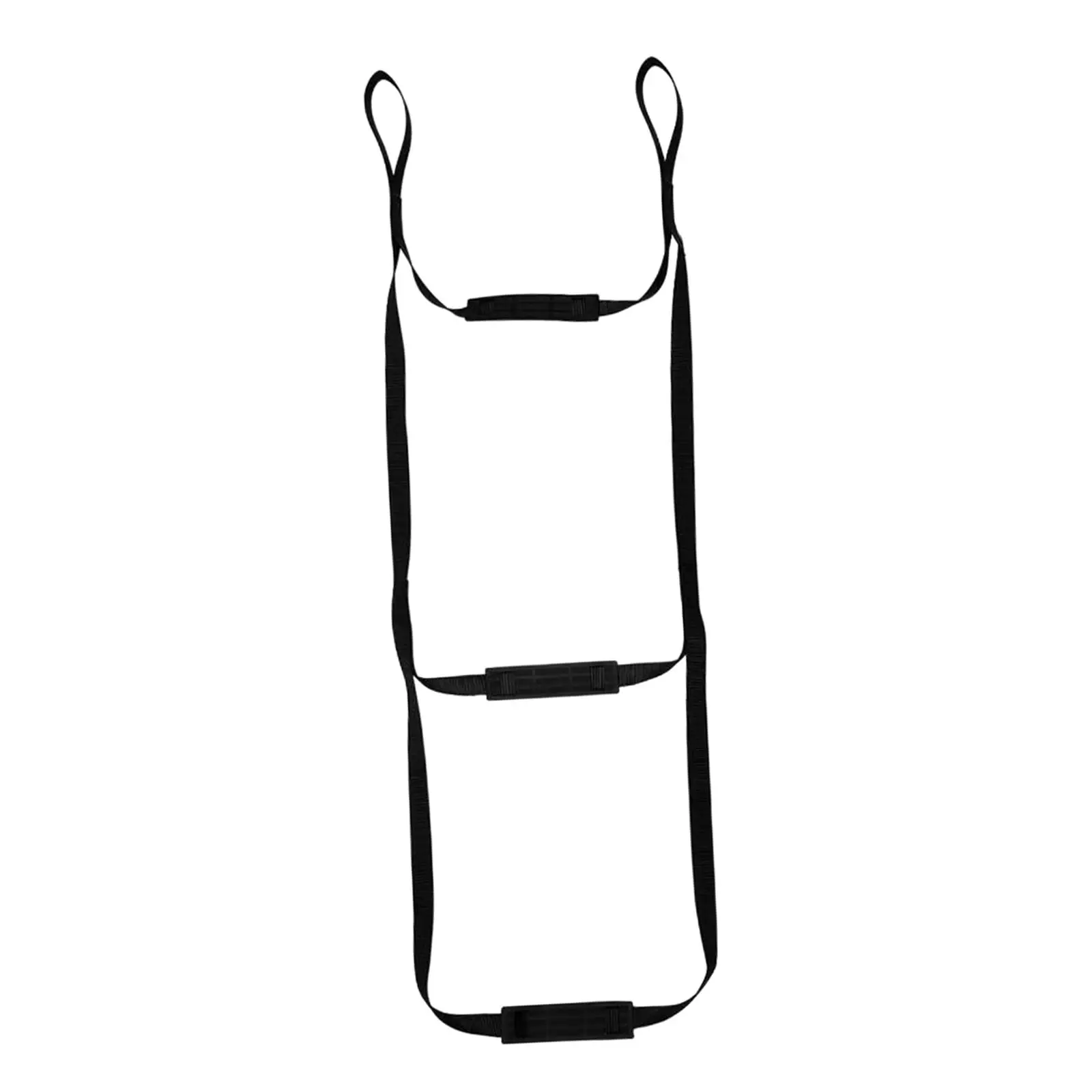 Escalera de cuerda portátil para embarcaciones, fabricada con tejido de nailon, para facilitar el acceso a bordo, con peldaños de PVC, ideal para canoas, lanchas a motor y kayaks.
