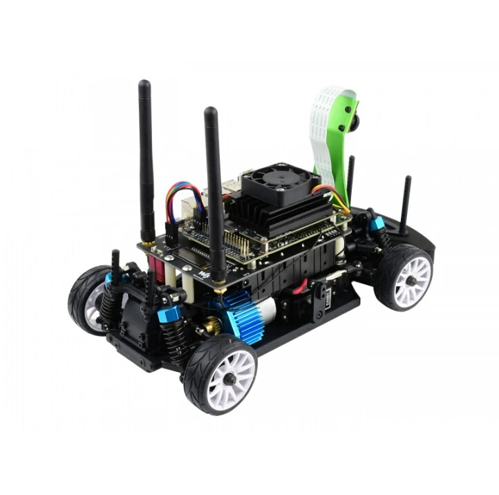 JetRacer Pro AI Kit, High Speed AI Racing Robot Powered by Jetson Nano 4GB, with NVIDIA Jetson Nano Developer Kit (B01) Option