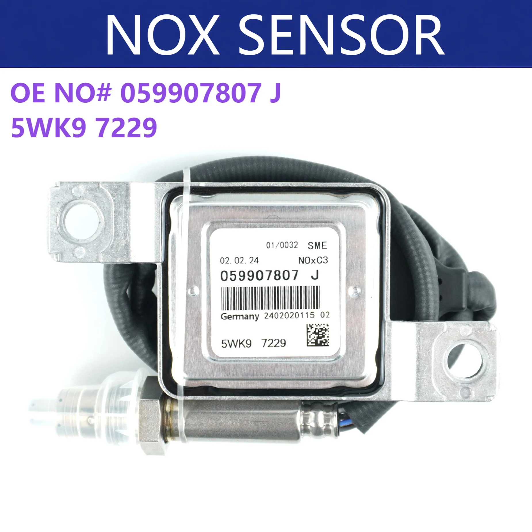 

OEM 059907807J 5WK97229 NOx Sensor High Quality Nitrogen Oxygen Sensor for VW Touareg for Audi A4 A5 S5 A6 A7 A8 Q5 Truck Parts