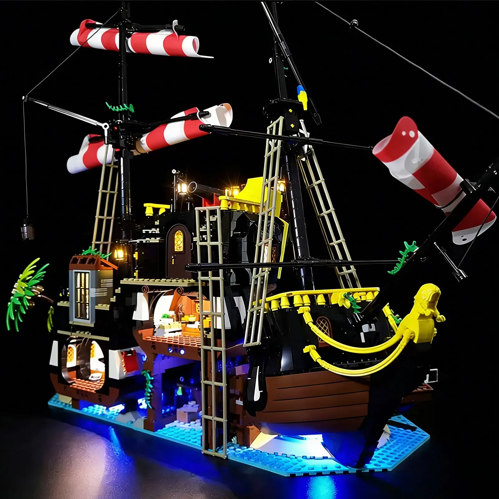 LYBMTWF LED Lighting Kit Compatible with Lego 21322 Pirate Ship Building Blocks (NOT Include The Model Bricks)