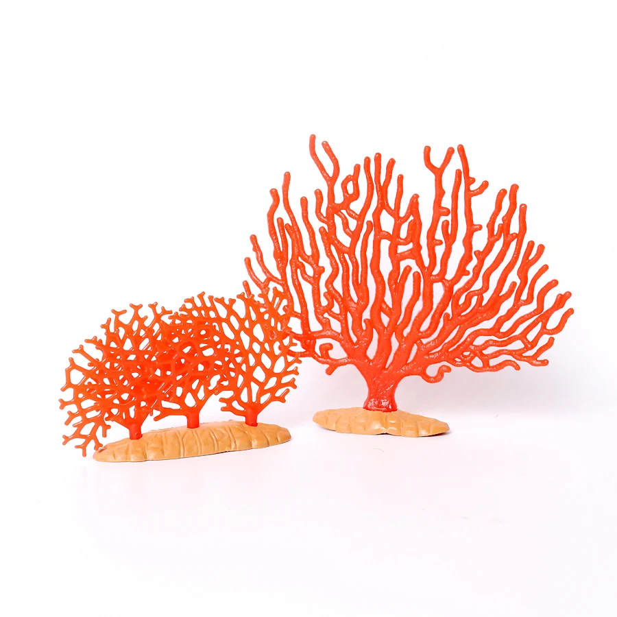 Realistic Underwater Adventurer Figurine Ocean Sea Animal Jellyfish Coral Syngnathus Anemones Incredible Creatures Model Toys