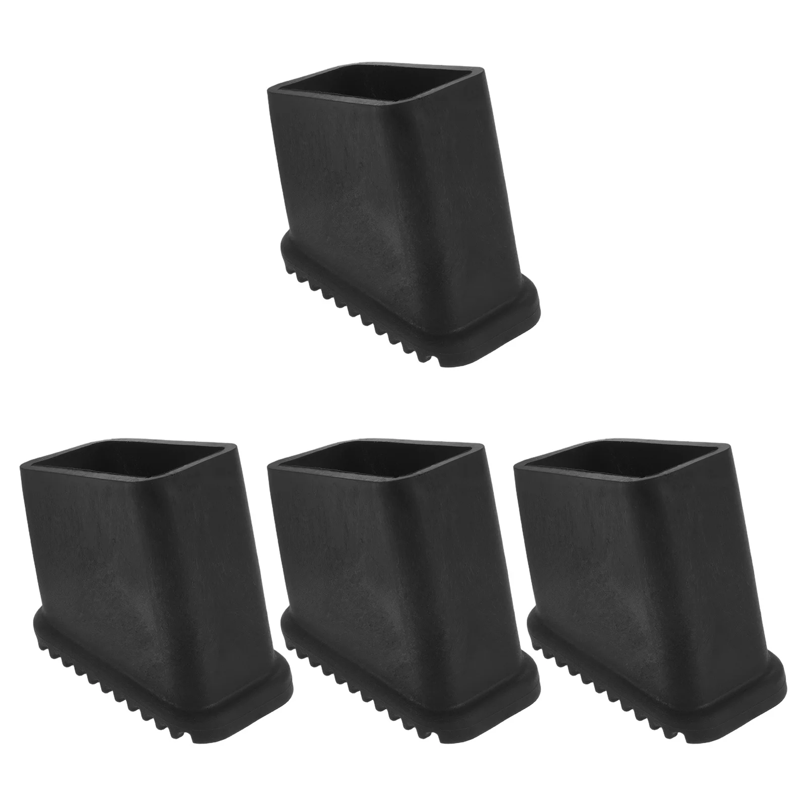 4 قطعة منصات الدرج المضادة للانزلاق البلاستيك سلم قدم استبدال يغطي للطي تمديد خطوة سلالم عدم الانزلاق #3