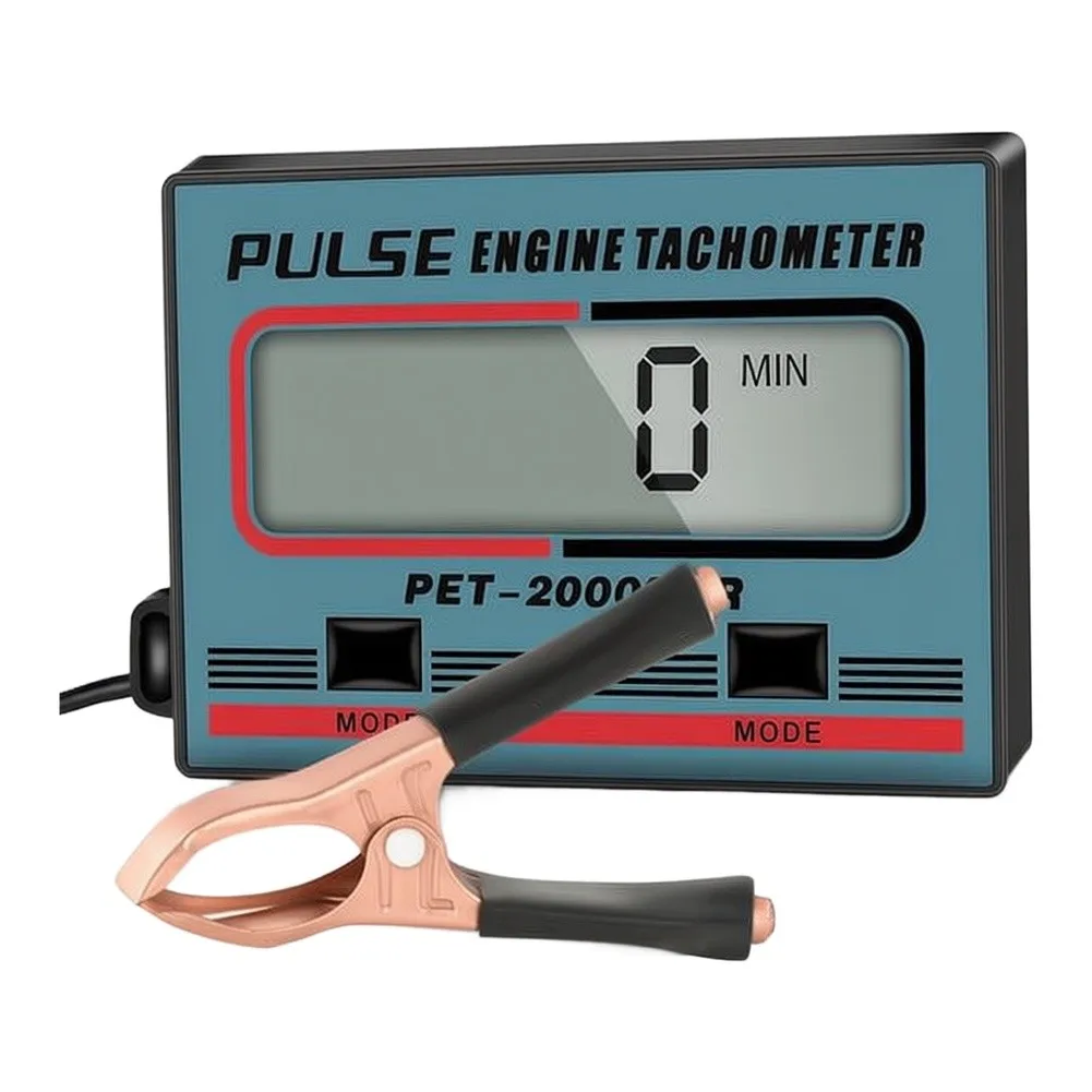 Digital Tachometer for Small Engine RPM Monitoring on For Lawn Mower Motorcycle with Auto Power Save and Capability
