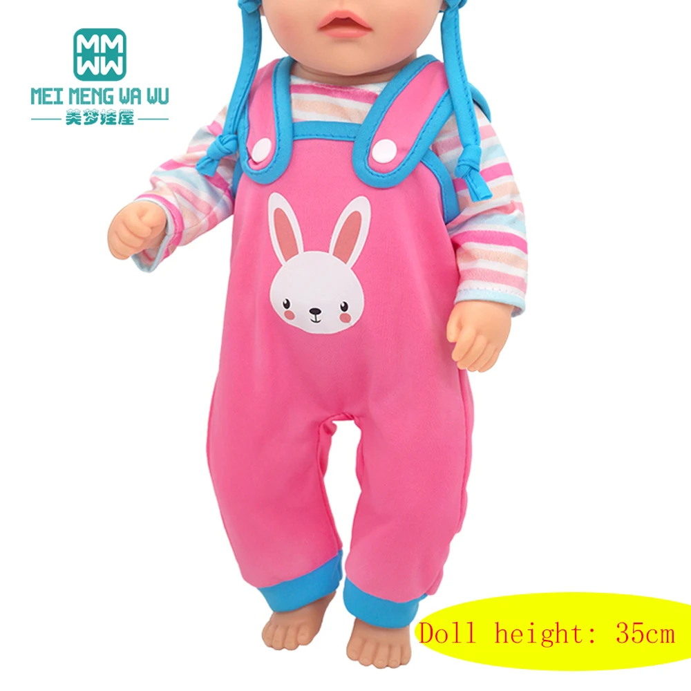 mini Toys Baby Doll Clothes 35cm 14inch Born Doll Fashion  Blankets dresses onesies suit girl gift