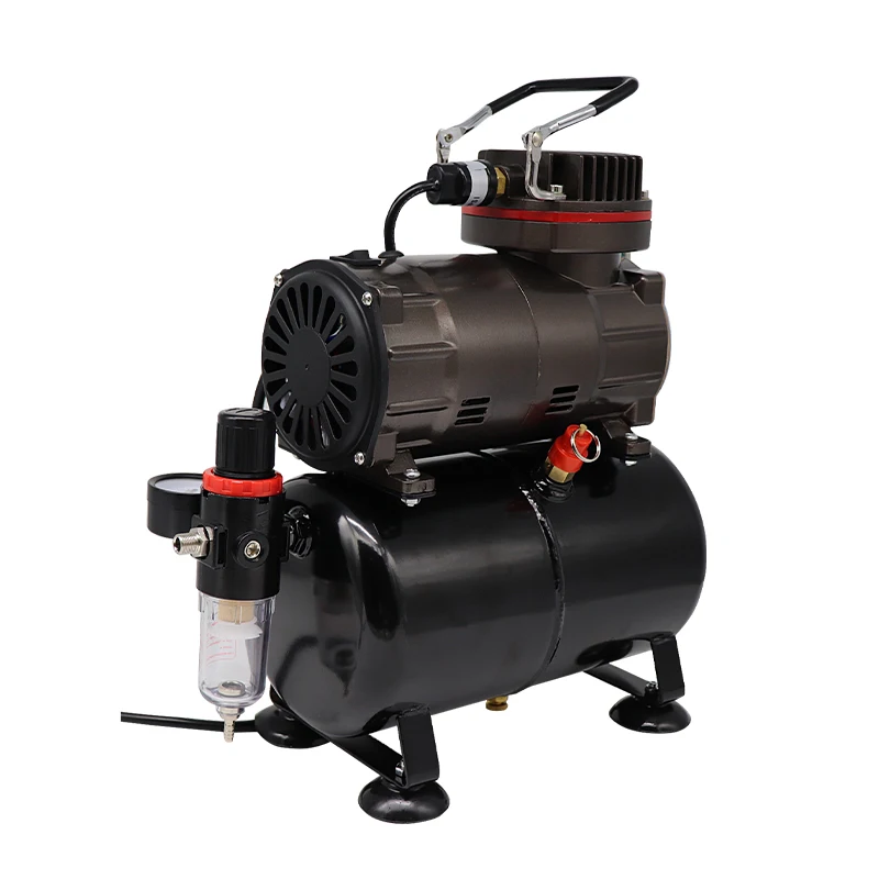 Portable Oil-free Airbrush Compressor Kit TC-80T with tank