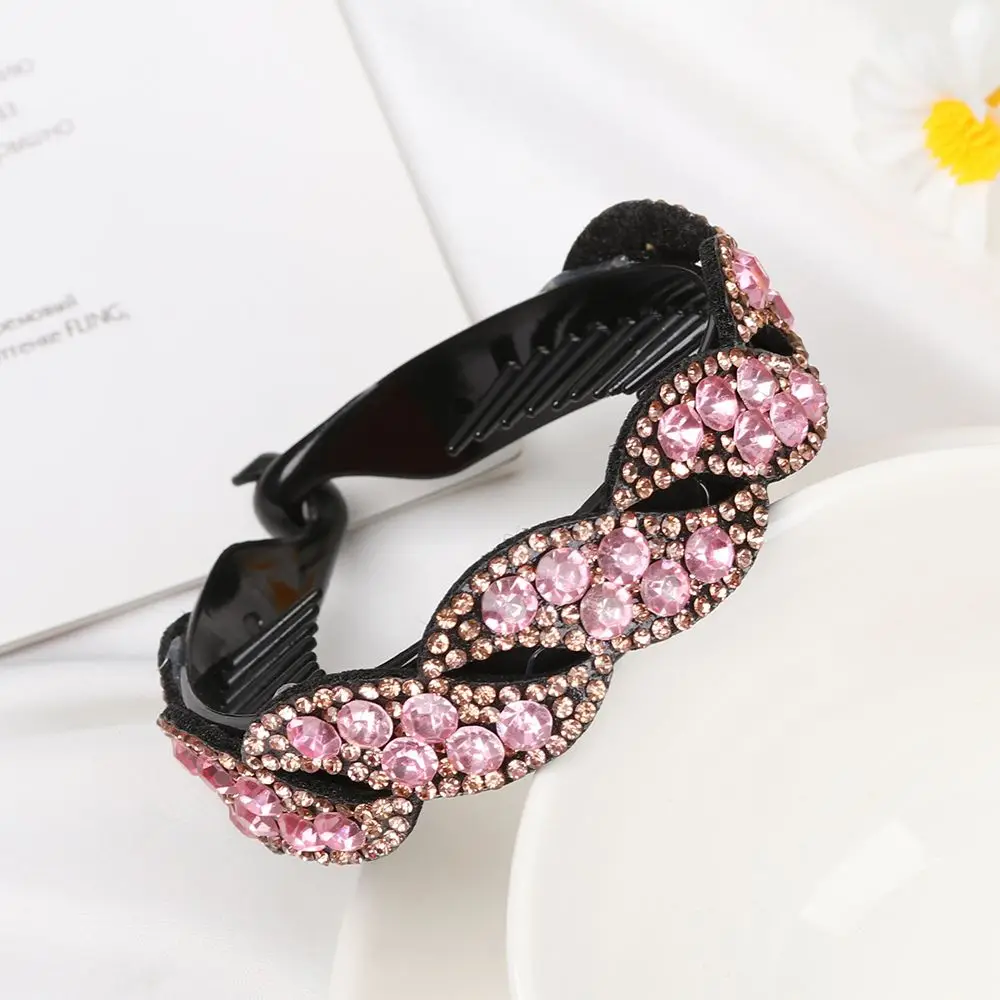 New Hair Accessories Ponytail Holder Headwear HairClips Crystal Hair Claw Bun Hairpin