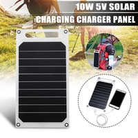 PowMr Flexieble Solar Panel 6W Portable Solar Cell 10W 12V 18V USB Mobile Phone Charge Rechargeable Outdoor Camping Power Supply