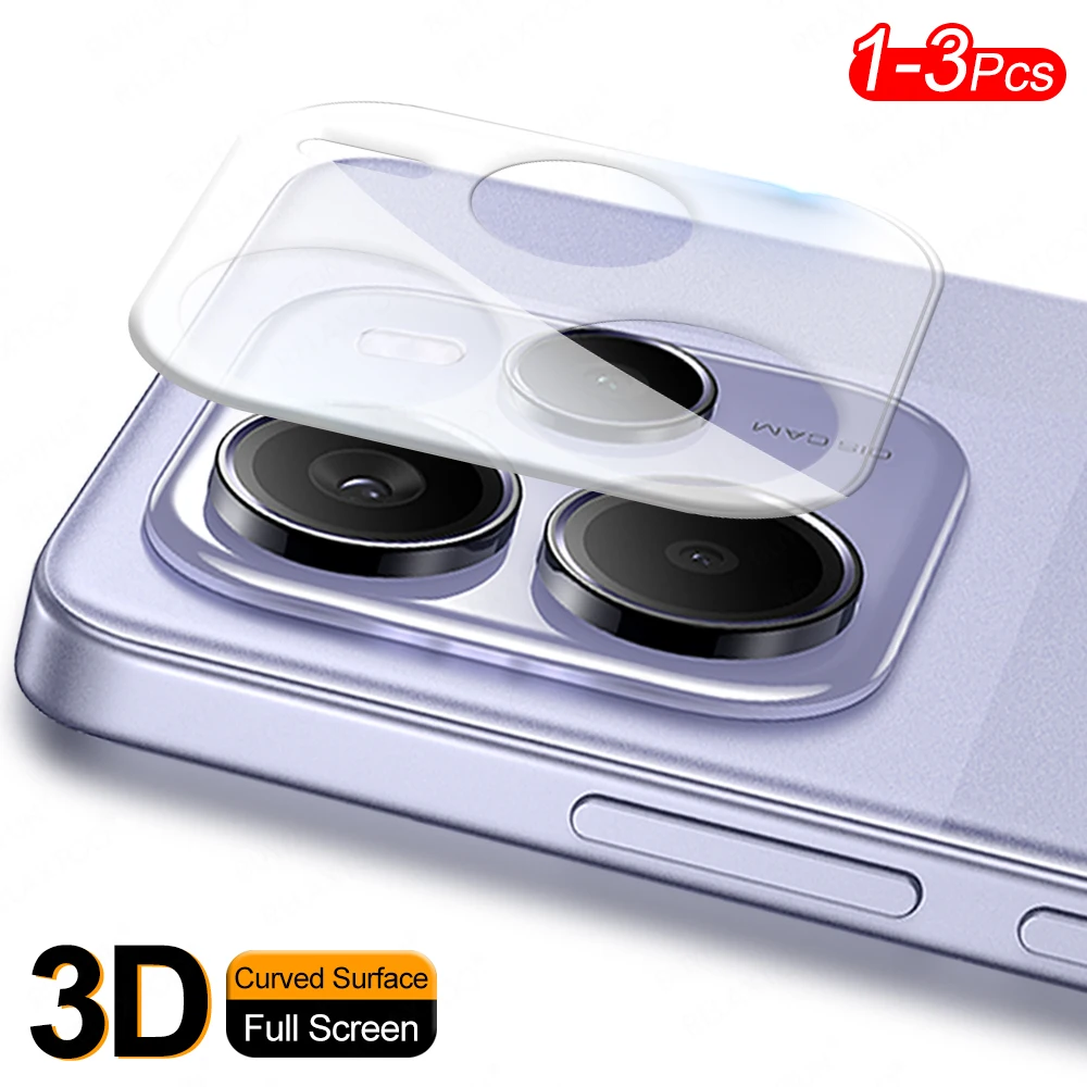 1-3Pcs For Xiaomi Redmi Note 14 Pro 5G 3D Clear Glass Camera Cover  Case Lens Protector Redmy Note14 4G 14pro Note14pro 2024