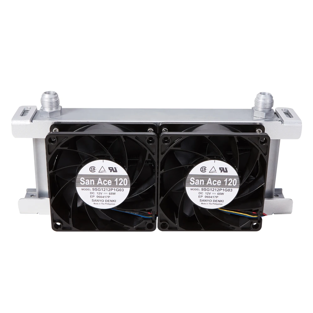 British Type 10AN 16-Row Oil Cooler with Dual Electric Fan