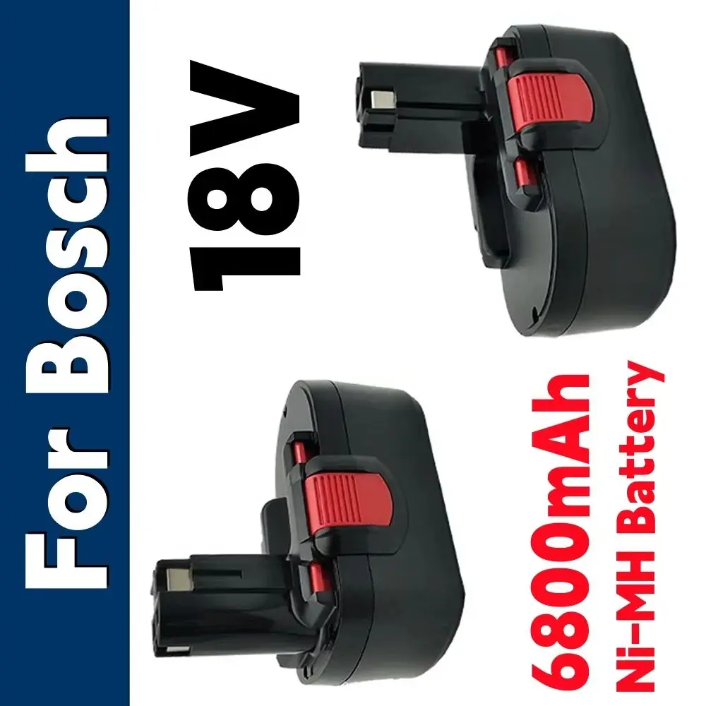 

For Bosch BAT025 6800mAh 18V Battery Ni-Mh Rechargeable Replacement Drill Screwdriver Batteries GSB 18VE-2 Electric tool battery