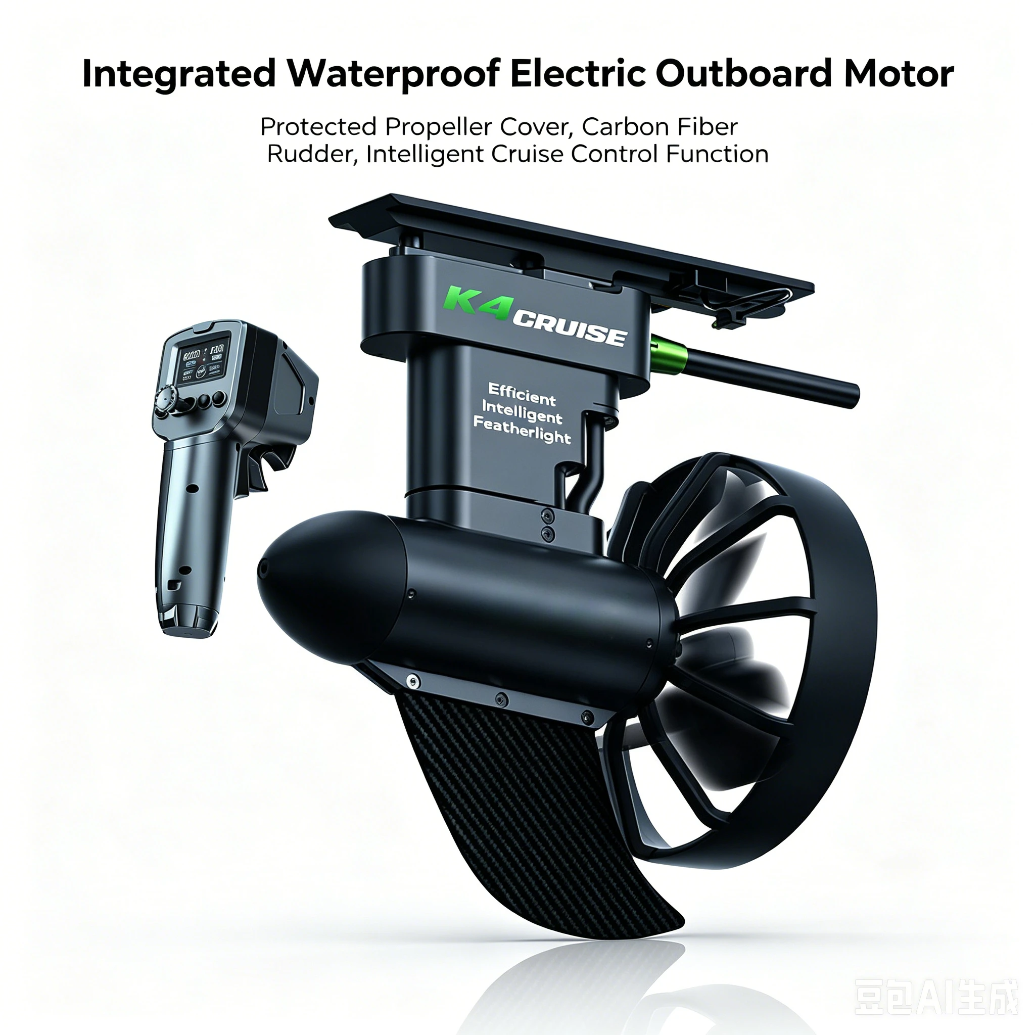 

12V 24V Brushless Kayak Trolling Motor Wireless Remote Electric Underwater Propulsor for SUP Fishing Kayak Touring