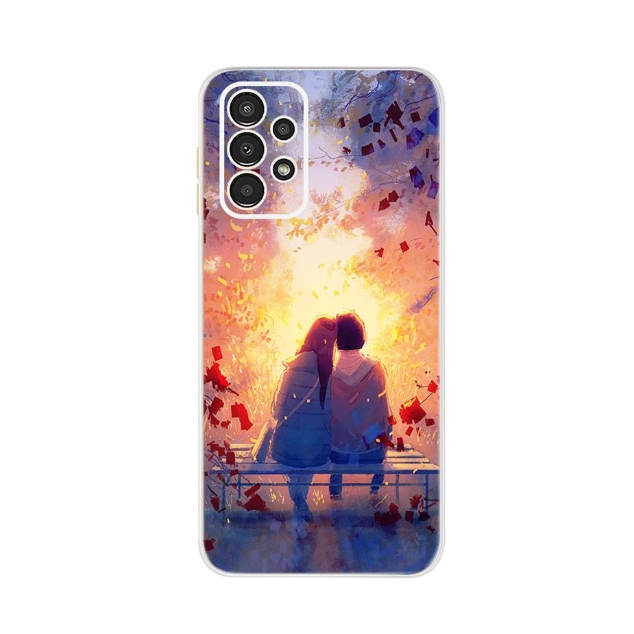 For Samsung A13 4G Case Cute Cartoon Painted Cover Silicone Soft Phone Case For Samsung Galaxy A13 A 13 Cover Coque 6.6\'\' Fundas