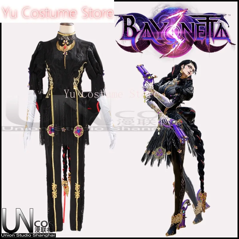 Game Bayonetta 3 Bayonetta Cosplay Costume Black Sexy Jumpsuit Women Battle Uniform Halloween Carnival Party Outfits Cos Clothes