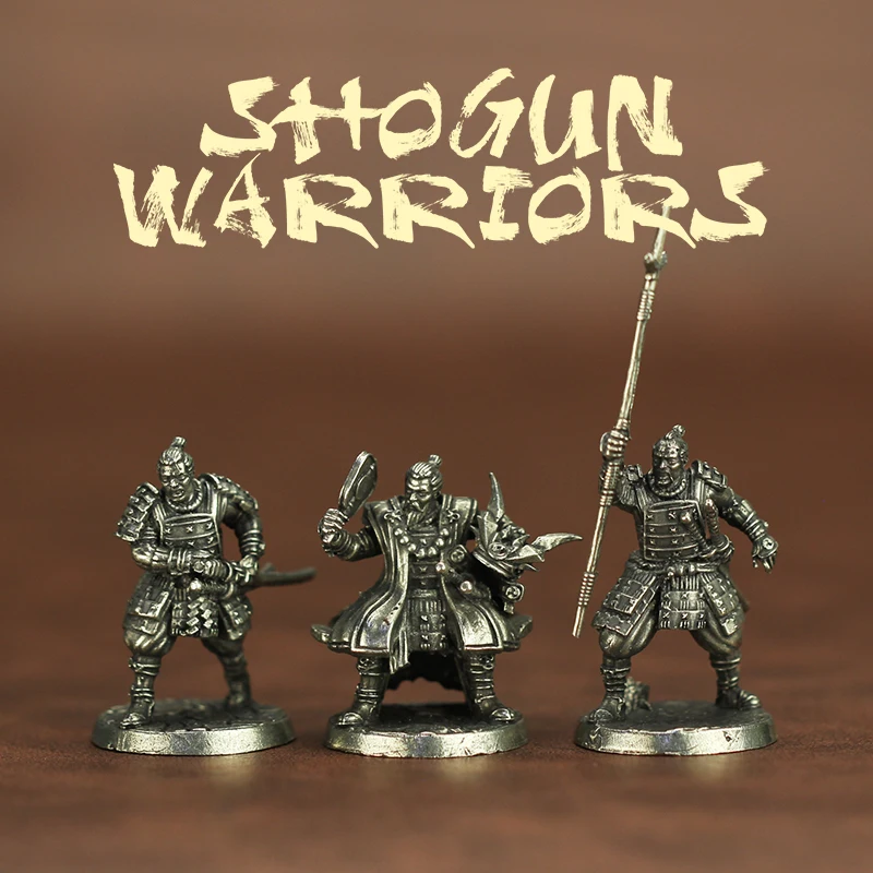 نمط جديد مصغر زخرفة الملحقات Shogunate المحارب عمل أرقام الجنود القدماء نموذج اللعب مجلس لعبة قطعة تمثال