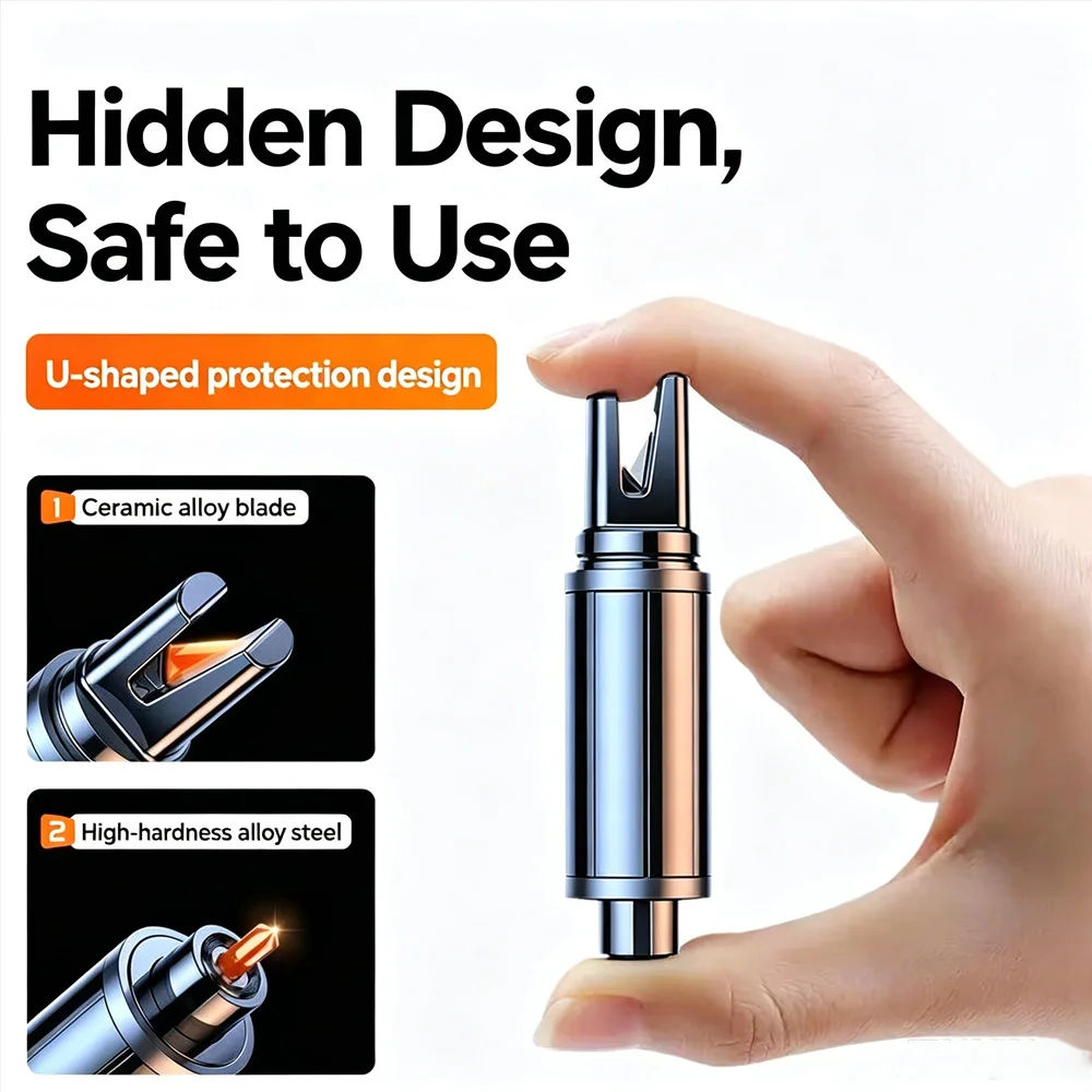 2 in 1Car Safety Hammer Emergency Glass Breaker Seatbelt Cutter High Hardness Tungsten Steel Rescue Tool Auto Accessories