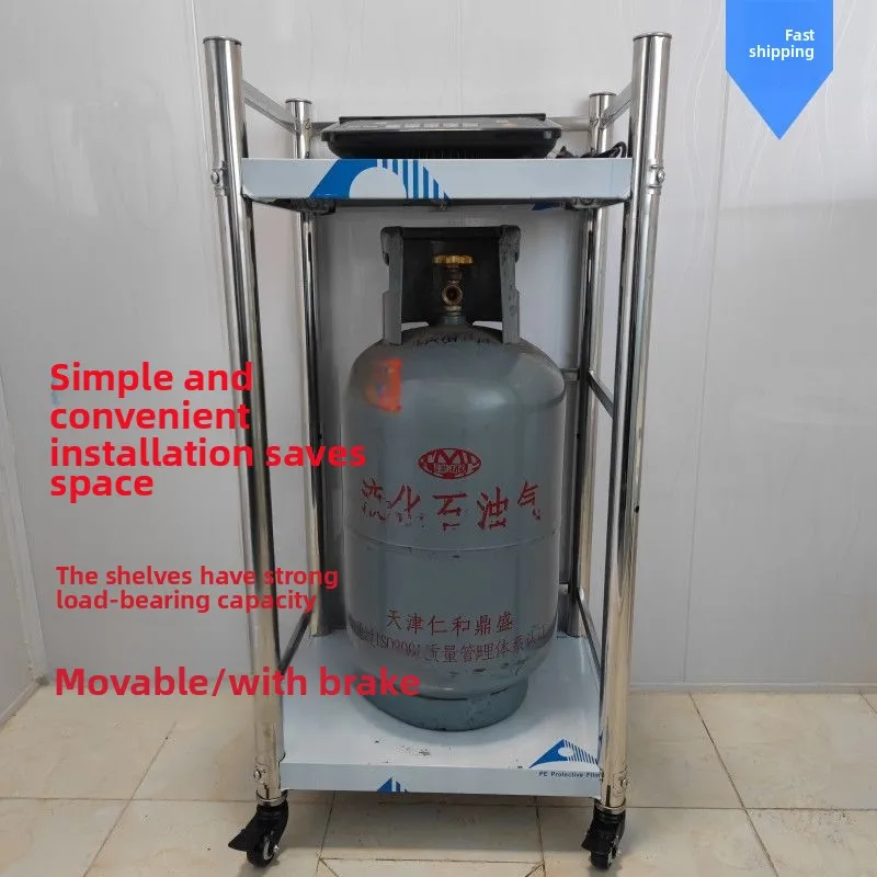 

Gas tank rack, gas tank, liquefied gas stove, cabinet, household stove, double stove, bench, kitchen shelf.