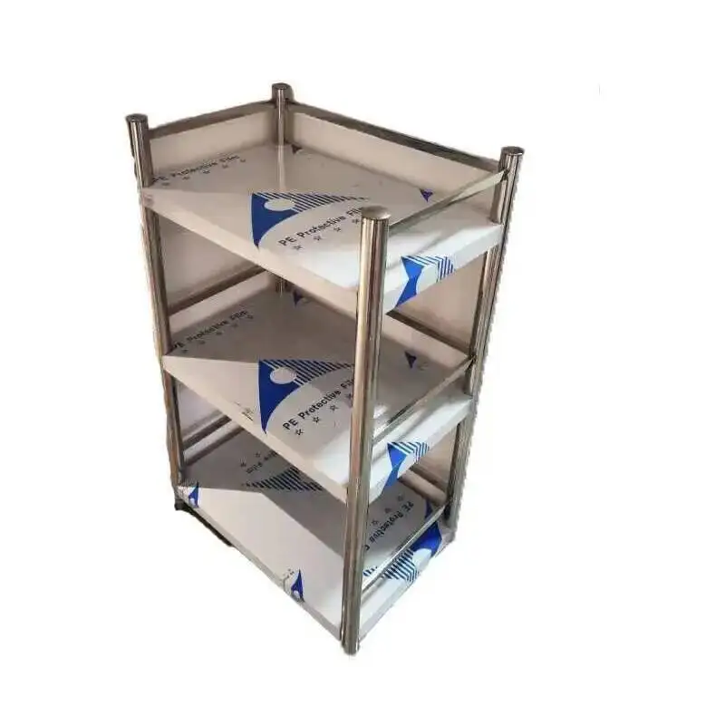 Shelves Floor-standing Kitchen Cabinets Storage Stainless Steel Microwave Storage Rack Home Furniture Multilayer Kitchen Cabinet