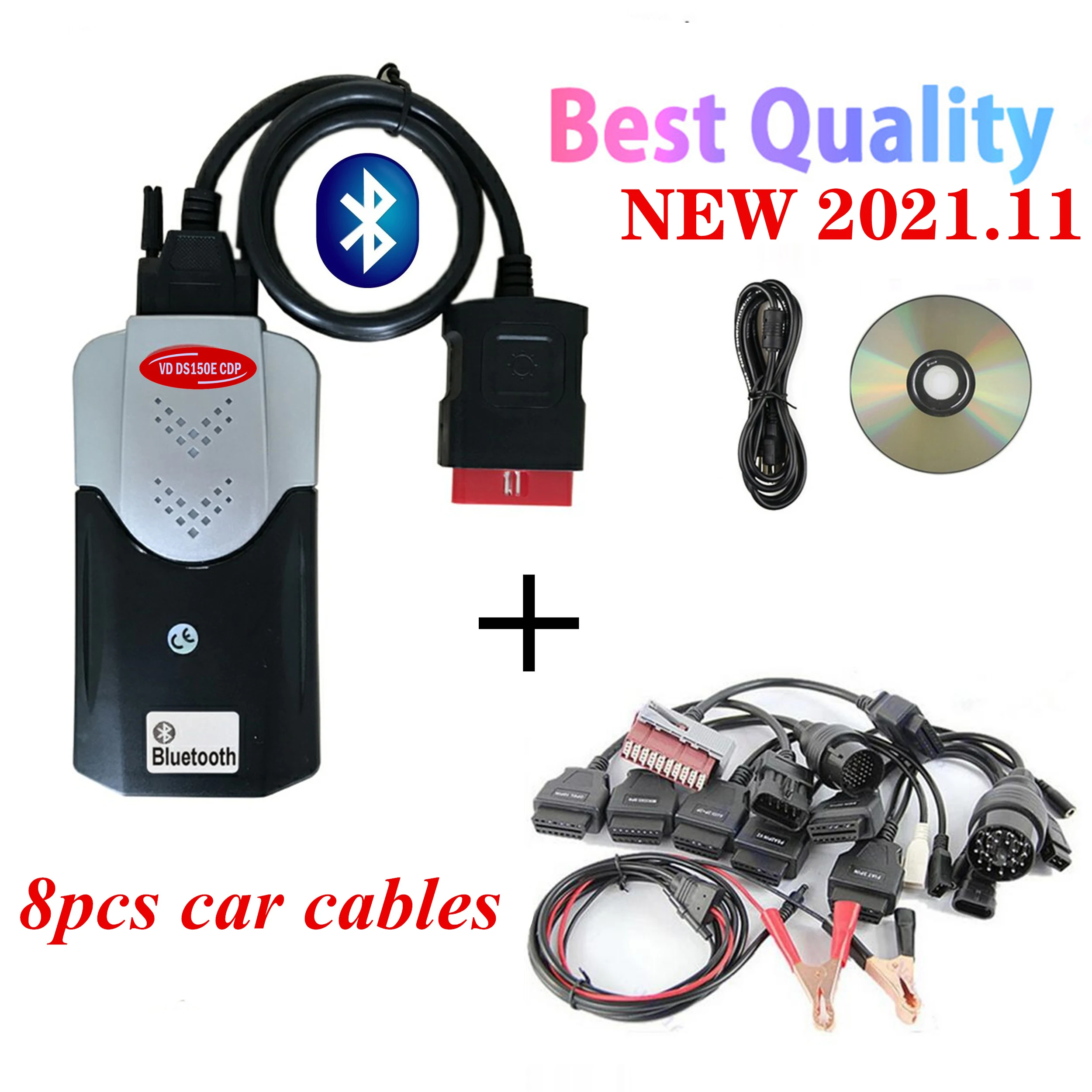 2025 Obd Obd2 Diagnostic TNESF DELPHIS ORPDC Vd Ds150e Cdp VdIJk Autocoms Pro Bluetooth Cars Trucks Scanner Tools 2021.11 KEYGEN