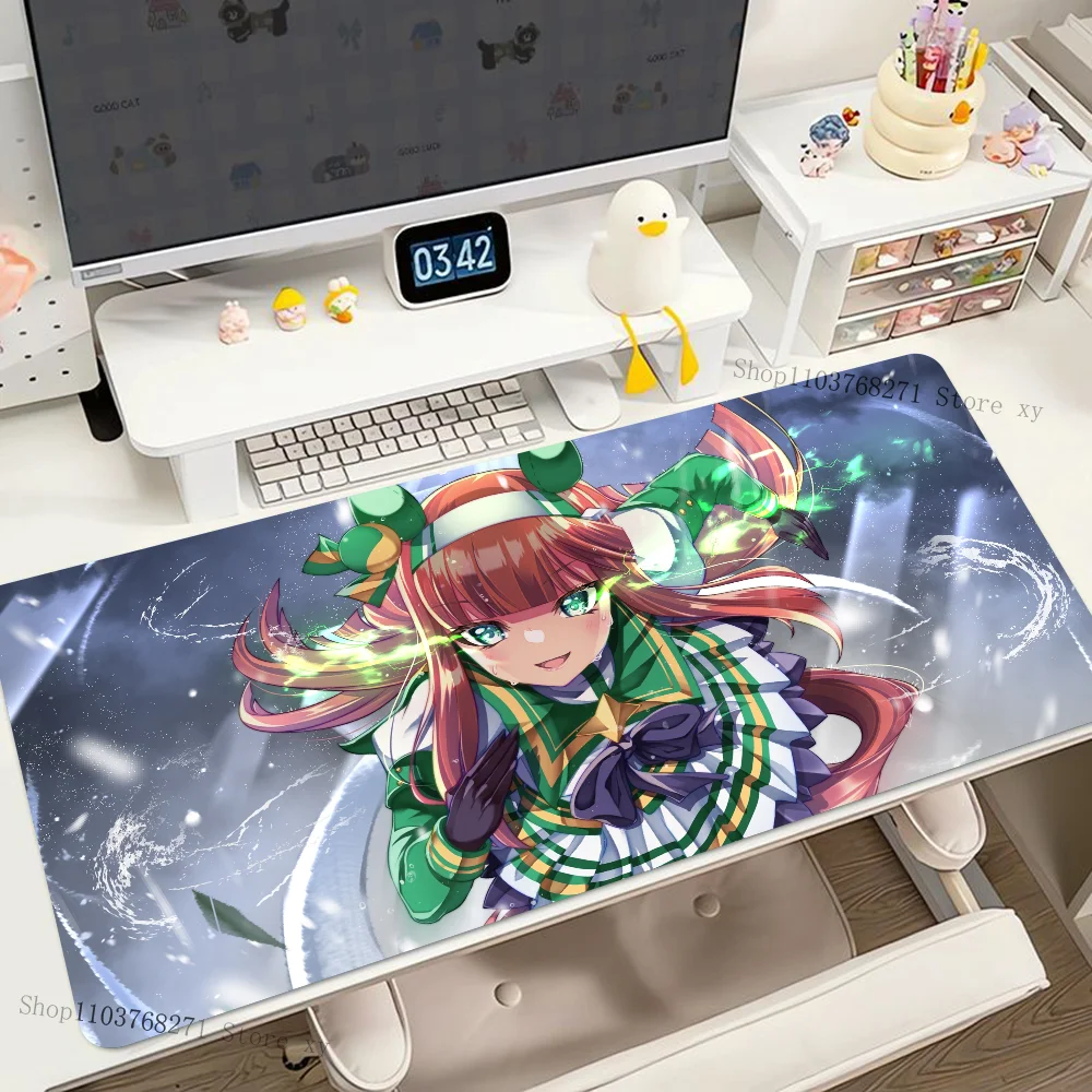 1PC Game Anime Umamusume Pretty Derby Silence Suzuka Mouse Mat Desk Mat With Pad Gaming Accessories Prime Gaming XXL