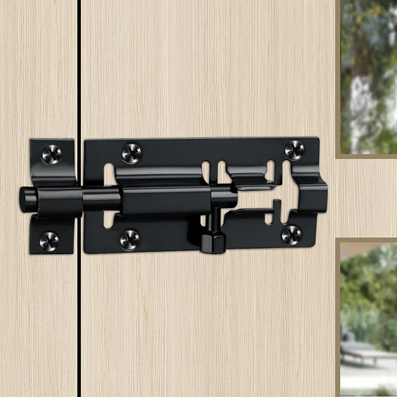 

1PCS Stainless Steel Chinese Side Bolt Lock Wooden Door Window Bathroom Anti-theft Thickened Door Bolt Hardware Accessories