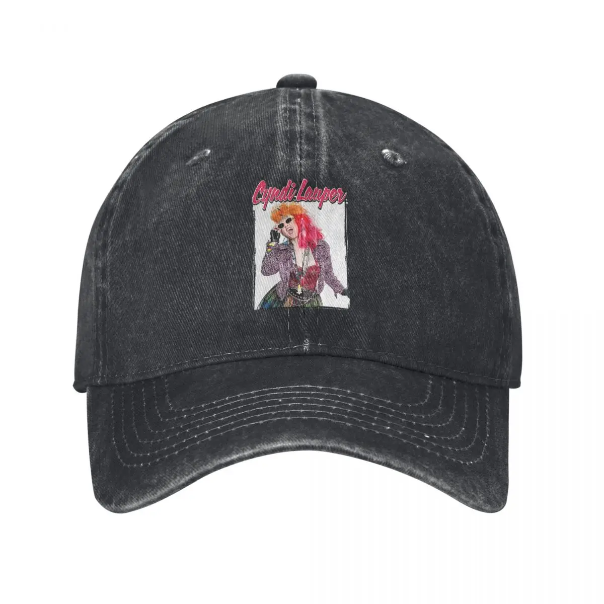 

Cyndi Lauper, Colorful Mosaic, All-Season Wear denim Hat Breathable Design Men's Cap Men's Baseball Cap