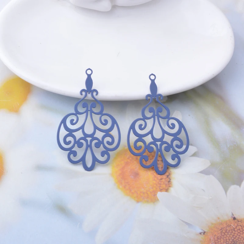 30 Stück AB8030 Messing-Blumenanhänger Bunte Charms DIY Schmuck Ohrringe Herstellung – Detail 11