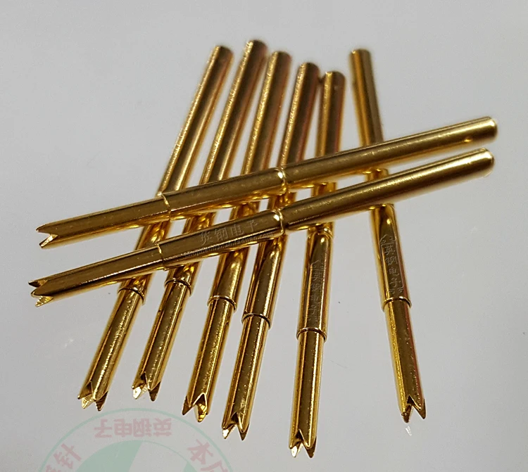 50Pcs 1.7MM Four-claw Test Needle 34MM Spring Probe PA125-Q1 Claw Head Probe 2MM Gold-plated ICT Probe