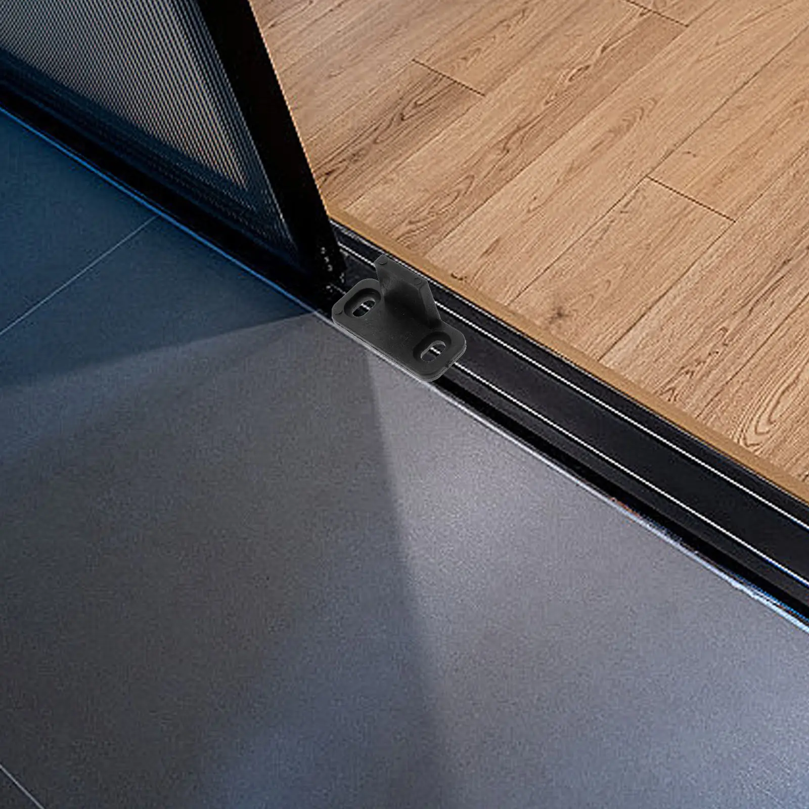 4Pcs Sliding Closet Door Floor Guide Bracket Sliding Fittings Track Floor Guide For Sliding Barn Closet Doors Sliding Hardware