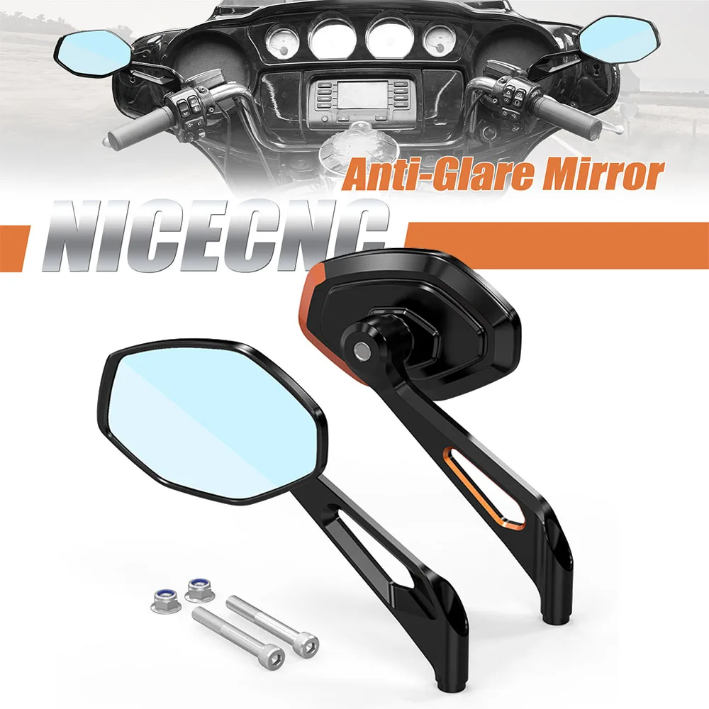 

Rearview Mirrors For Harley Touring Softail Dyna Sportster Iron 883 1200 Fat Boy Street Glide Road Glide Road King Street Bob