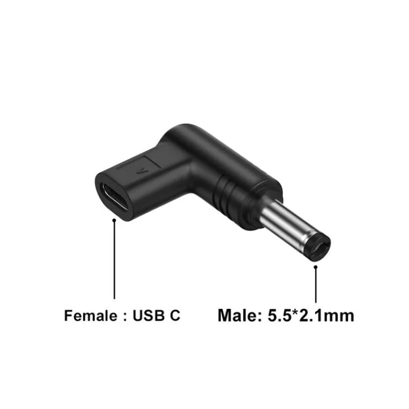 12V 15V 19,5V USB C Typ C PD zu DC Power Adapter Universal 3,5*1,35 5,5*2,5mm DC Jack Stecker Stecker für Router Tablet Kamera