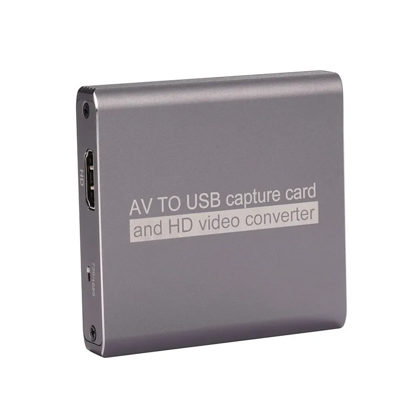 AV to HDMI-compatible Adapter & VHS to Digital Converter USB Video Capture Card for VHS/VCR/DVD Save and Digitize Old Videos