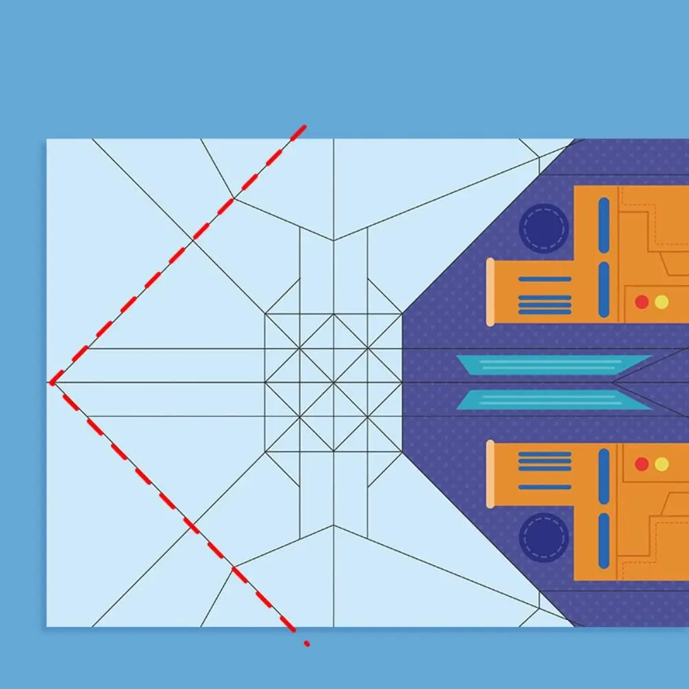 ชุดกระดาษสีทำมือ ชุดศิลปะการเรียนรู้แบบมอนเตสซอรี่ ชุดพับกระดาษเครื่องบิน โอริกามิ การ์ตูน พับได้หลากหลายรูปแบบ กระดาษเครื่องบิน