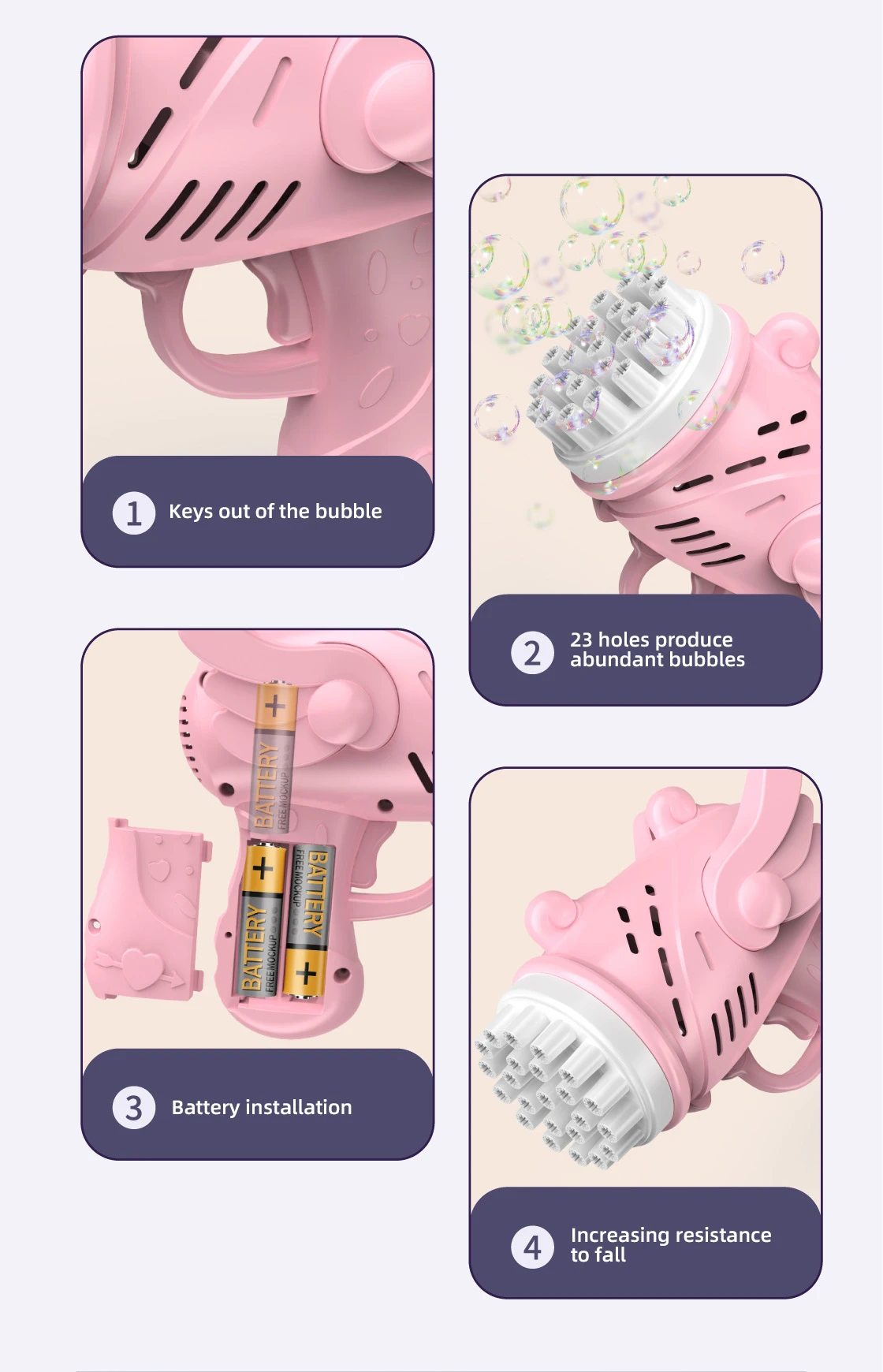 29 حفرة فقاعة بندقية آلة الأطفال فقاعات آلة النفخ الصابون في الهواء الطلق التلقائي لعبة الفتيان والفتيات عيد ميلاد لعب للأطفال #2