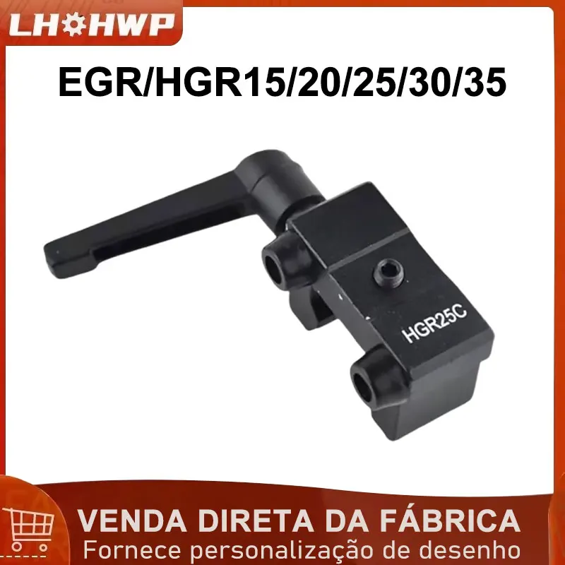 Guia linear egr/hgr15/20/25, anel de limite, anel de posicionamento de trilho linear, bloco fixo, trilho linear, anel fixo de viagem