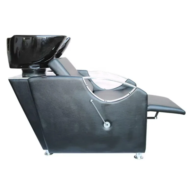 Wholesale Backwash Shampoo Chair With Ceramic Bowl Shampoo Bed for Sale