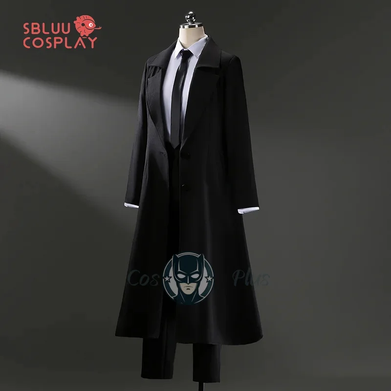 

SBluuCosplay Makimaa Косплей Костюм R Качество Черный Тренч Рубашка Галстук Брюки Женский Черный Костюм Униформа Хэллоуин Рождественский Подарок