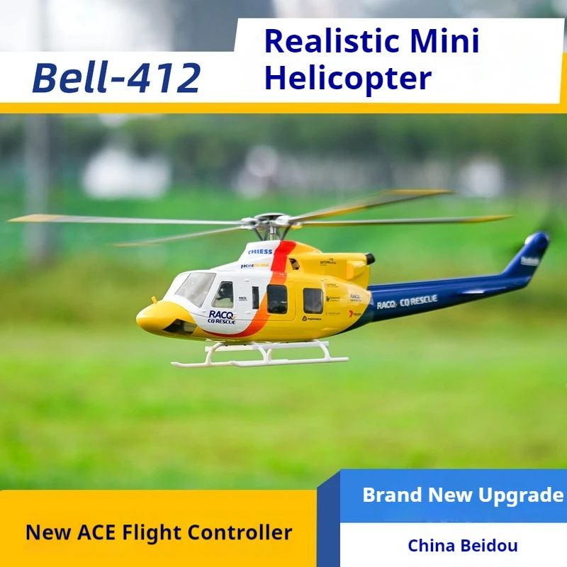 

470-уровневый колокольчик-412, имитация вертолета с дистанционным управлением, реалистичное управление самовосстанавливающимся H1 ACE H2, управление мух