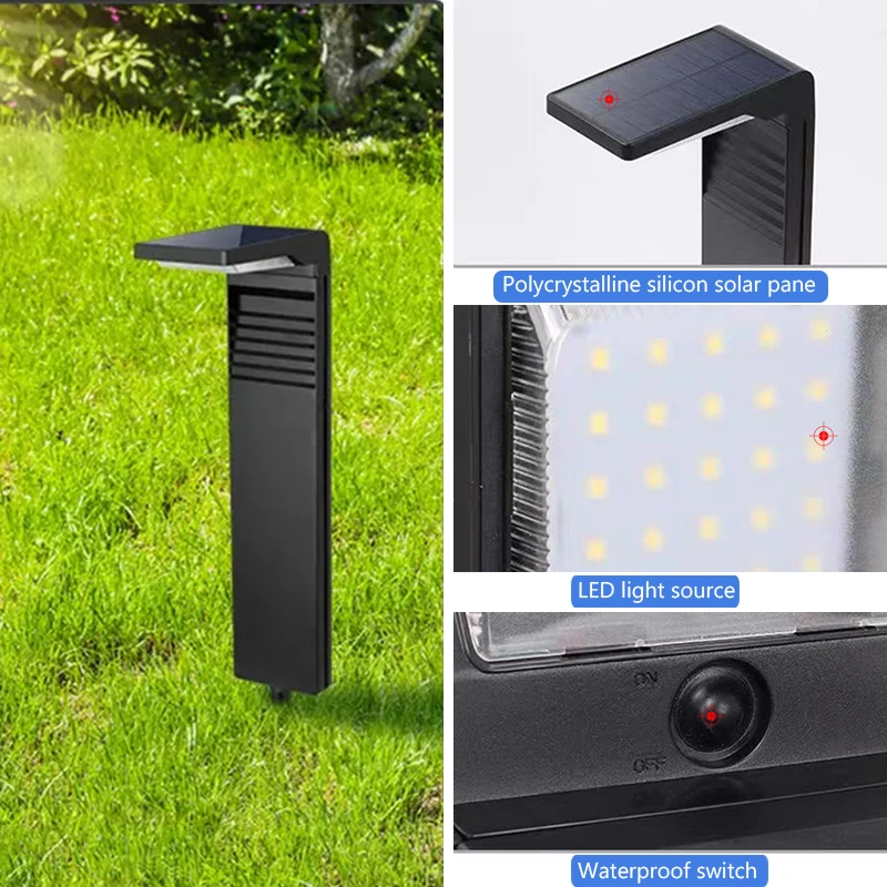 Super Bright Solar Pathway Lights Waterproof Lights LED Landscape Lightings for Yard Lawn Patio Driveway Sidewalk Walkway Garden