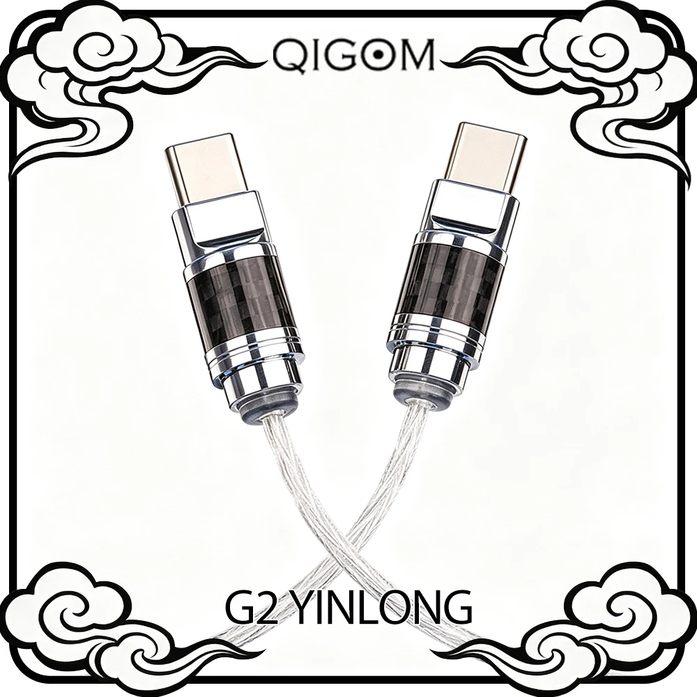 QIGOM G2 Yinlong OTG Portable Decoding Adapter Cable, Type-C Jack, Vocal Mid-High Frequency Audio Cable